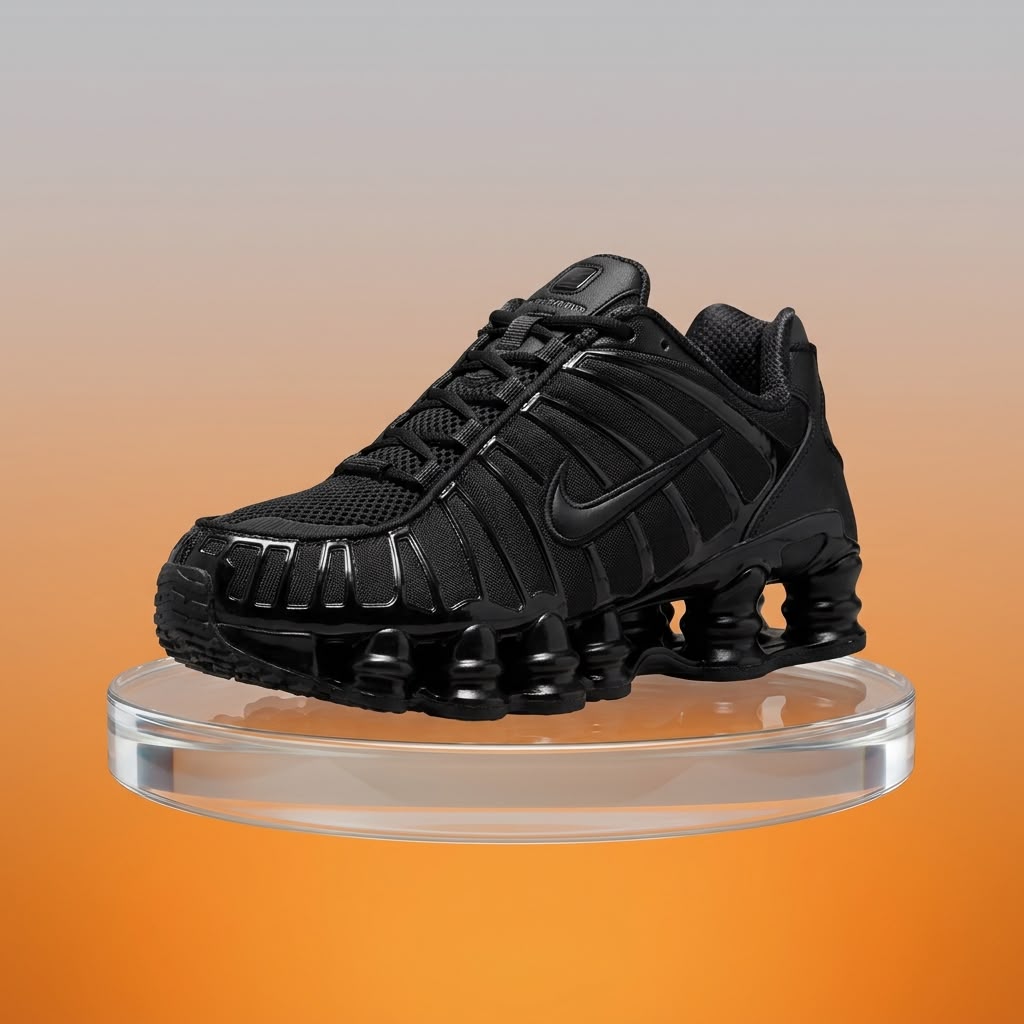 Triple Black Nike Shox TL